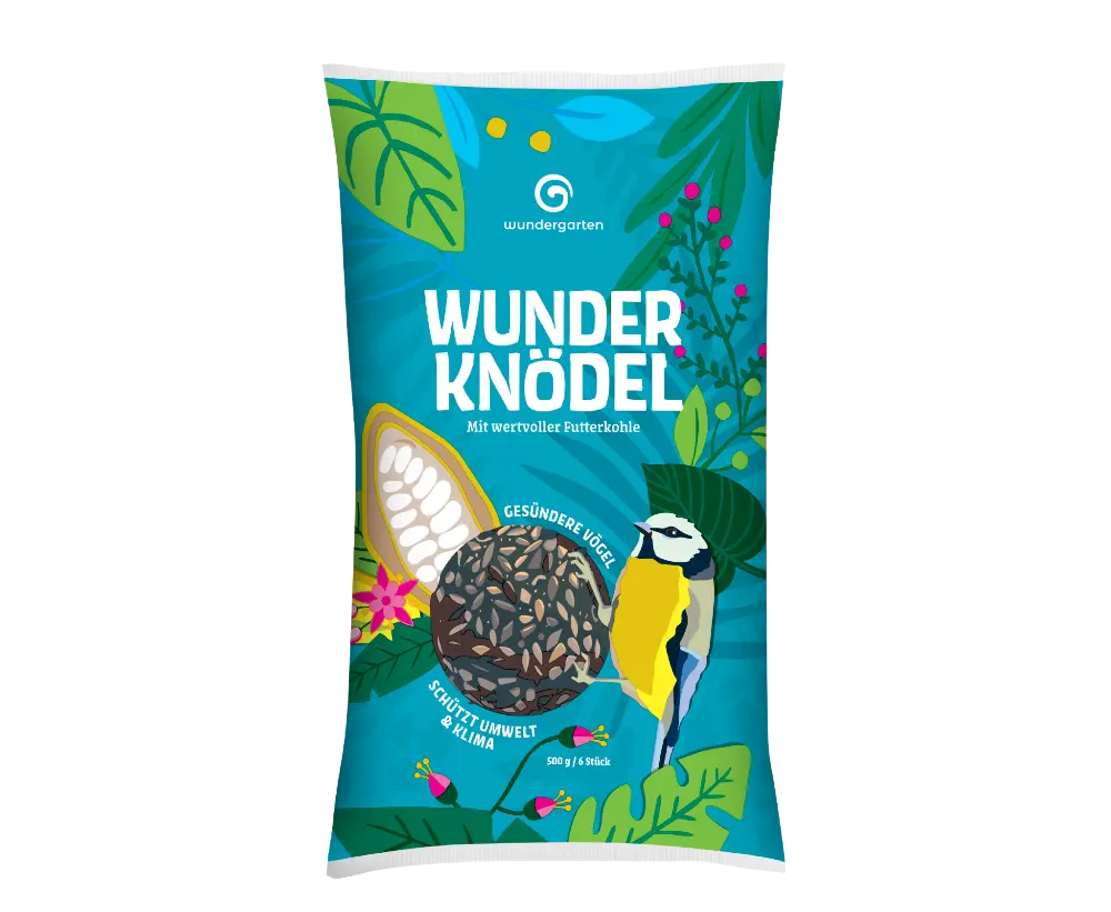 Wunderknödel - Meisenknödel mit Futterkohle - Wundergarten Shop -  Wunderknödel - Meisenknödel mit Futterkohle kaufen