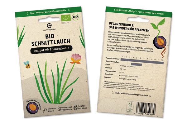 schnittlauch saatgut Bio Schnittlauch | Saatgut mit Pflanzenkohle-Mantel